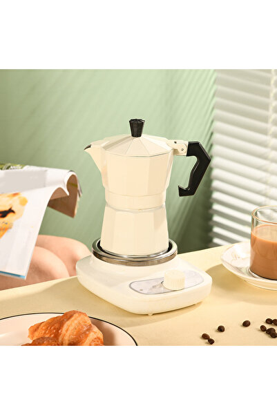 Sumkyle Double Valve Coffee Pot Italian Espresso Machine Household Utensil Al...