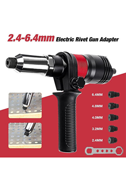Sumkyle Heavy duty manual Rivet gun 2.4-6.4mm Electric Rivet Gun Adapter Auto...