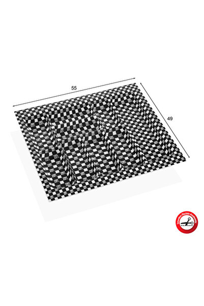 MericLine Eco Modül Cutlery Holder Checkered 55X49Acero20124 (1047)