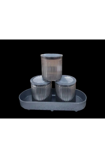 MericLine Salta 4 Piece Large Kitchen Spice Setiemn3120 (1047)