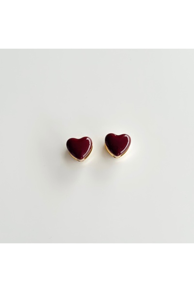 Vesce Atelier Double-Sided Wearable Minimalist Heart Earrings