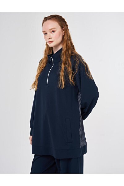 Kayra Hanorac Garnili Rayon Albastru închis închis