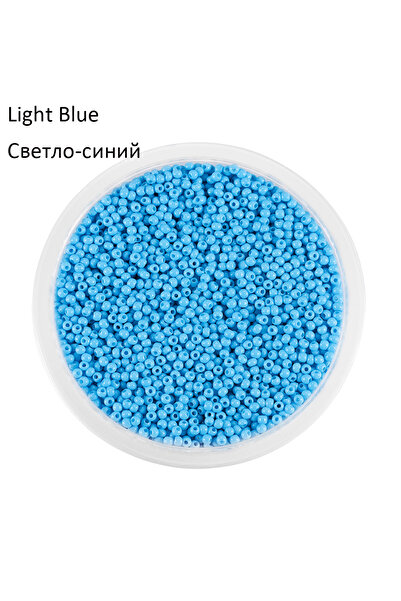 Choice64 2mmx1000pcs Light Blue 2mm Charm Glass beads Czech Glass Seed Beads ...