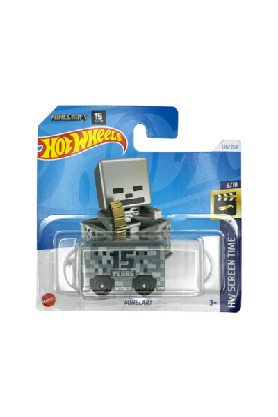 HOT WHEELS Minecart, car model, gray, 1:64