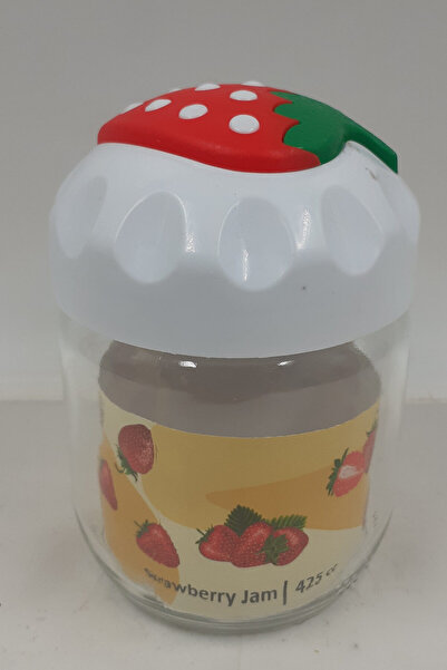 MericLine Strawberry Patterned Jar 1 Piece 425 Ccck425 (1047)