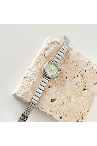 Vesce Atelier Duos Silver Watch Green