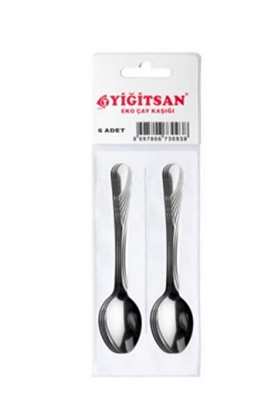 MericLine Eco 6-Piece Square Teaspoon Set-69034 (1047)