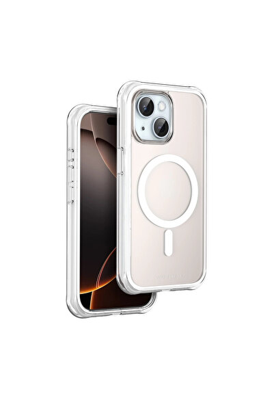 VINTESSY غطاء هالك ماجسيف لهاتف آيفون 15 من أونجيف - أبيض