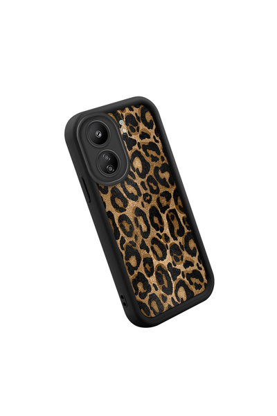 SLIMFELT Redmi 13C Compatible High Quality Popular Leopard Black Case Silicone Drop-Resistant Stylish