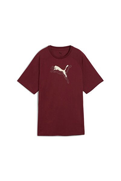 Puma EVOSTRIPE Kadın Grafik Baskılı Geniş Kesim Tişört