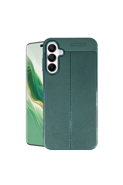 eco port غطاء حماية لهاتف سامسونج جالاكسي A15 4G مع تركيز تلقائي - أخضر داكن