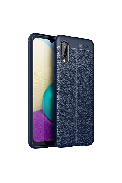 eco port غطاء سامسونج جالاكسي A02 بتركيز تلقائي - أزرق داكن