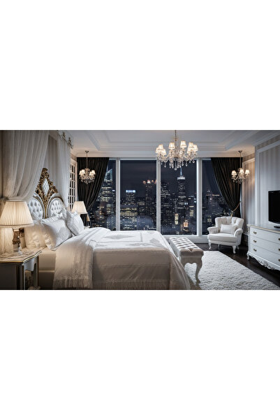 AL-SARIHI GROUPS Azbil Turkish Bridal Bedding Set, 3 Pieces