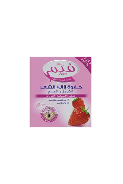 Fem Hair Removal Sugar for Sensitive Skin with Strawberry Scent 450g