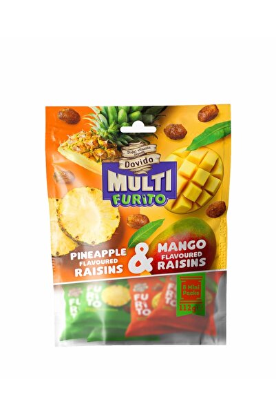 Dovido Multi Furito Ananas&Mango Aromalı Kuru Üzüm 112 gr. (8 adet*14 gr.)
