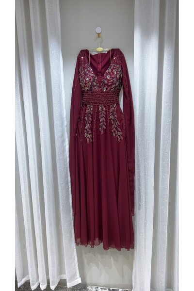 dalaa Evening chiffon dress