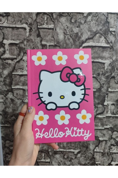 senacacollection Caiet cu copertă rigidă Hello Kitty, cu 80 de foi, format A5