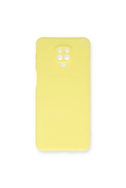 eco port حافظة ريدمي نوت 9 برو نانو من السيليكون المخملي - أصفر