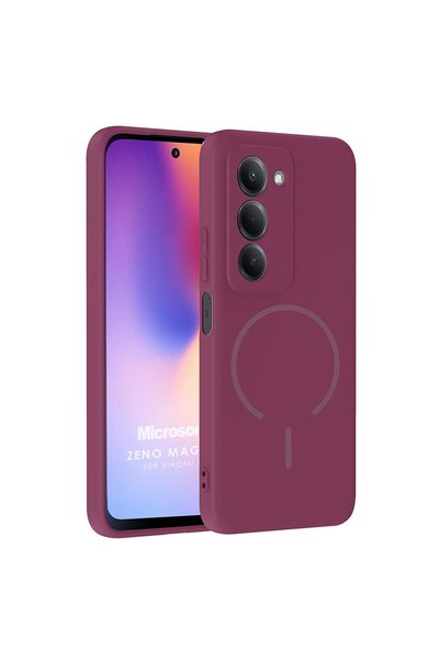 Microsonic Redmi 15 Case Zeno Magsafe Plum