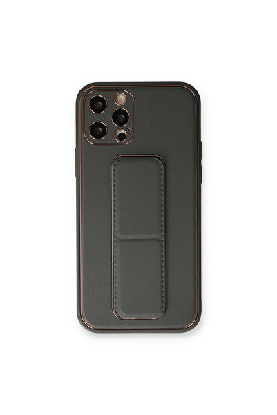 eco port جراب آيفون 12 برو غطاء جلد كوكو - مدخن