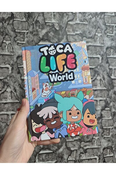 senacacollection Toca Life World Hard Cover Striped 80 Sheets Notebook A5 Size
