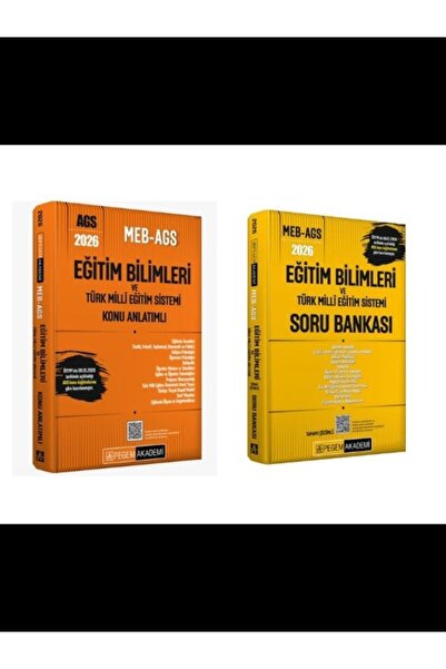Pegem Akademi Yayıncılık Pegem 2026 AGS Eğitim Bilimleri ve Türk Milli Eğitim...