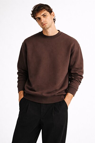 Re-clo Nico, Crew Neck Organic Cotton Blend Sweatshirt