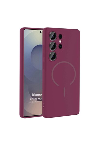 Microsonic Samsung Galaxy S24 Ultra Case Zeno Magsafe Plum