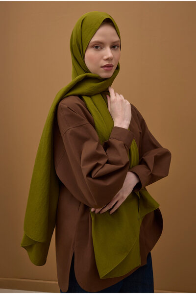 HEQA Soft Kraş Shawl Avocado