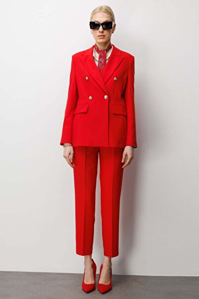 Ekol Dar Paça Dikiş Detaylı Pantolon