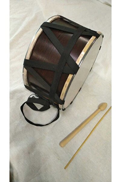 Saatistan Çocuklar İçin Renkli 30 cm Eğlenceli Davul, Keyifli Müzik Aletleri