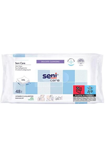 SENİCARE Set 3 x 48 Servetele Umede Igienice Incontinenta, pentru Adulti, Sen...
