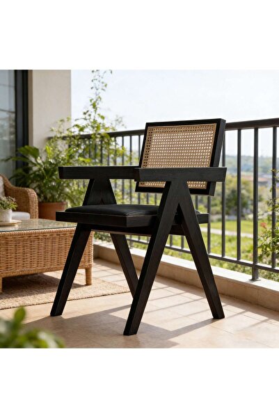 Mtanvxay Retro Rubber Wood Lounge Chair Velvet Seat Armchair for Home Kitchen...