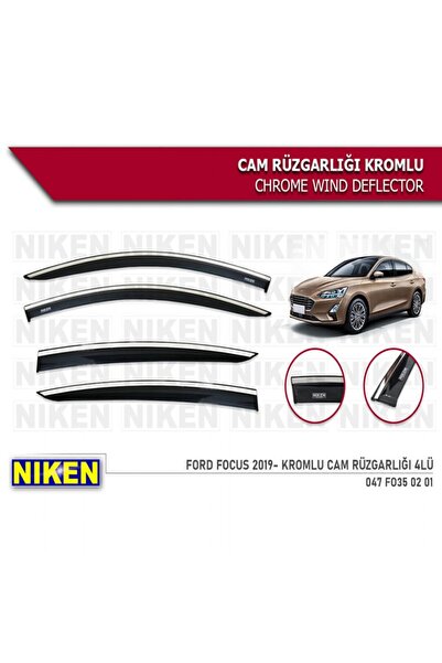 Niken CAM RÜZGARLIĞI KROMLU FORD FOCUS 5 2019 SONRASI 4LÜ