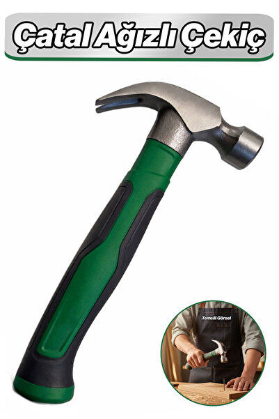 Badem10 Çatal Ağızlı Çekiç Çivi Sökme Özellikli Güçlendirilmiş Çelik Gövdeli ...