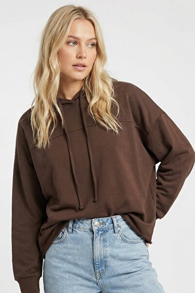 Rays 8308A Stripe Detail Tunic Brown