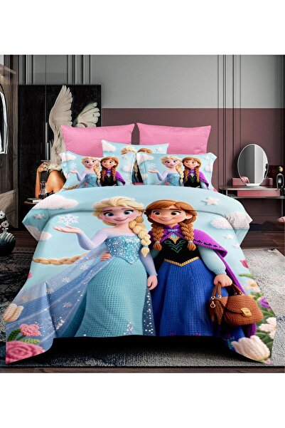somilan 4-piece 3D printed duvet cover set for children, single or twin size....