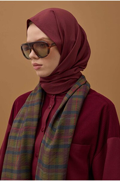 HEQA Soft Kraş Shawl Burgundy