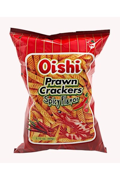 Oishii Oishi Prawn Crackers Hot and Spicy Small