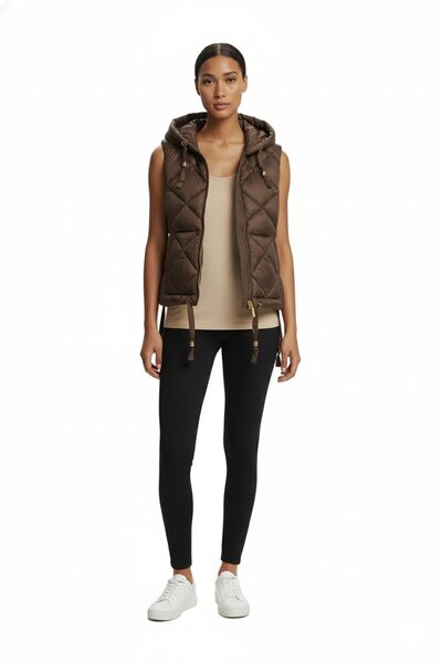 Ekol Vestă pufă cu glugă