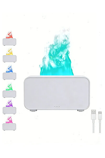 Yoawllty Essential Oil Humidifier with Mini Humidifier and LED Flame, Multipl...