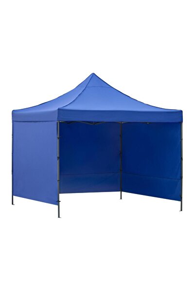 SERSIMO Pavilion de grădină pliabil 3x3 m cu acoperiș impermeabil și 3 pereți...