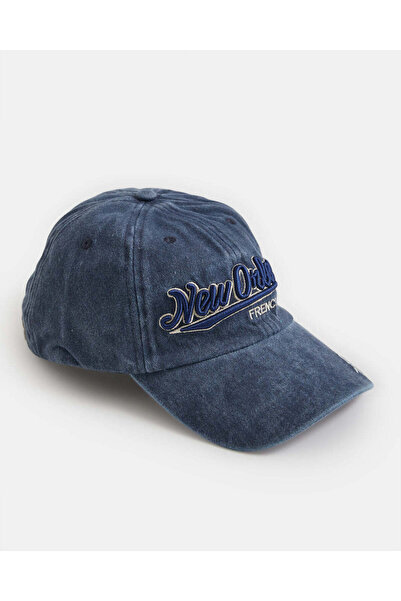 REDTAG Men Blue Embroidery Cap
