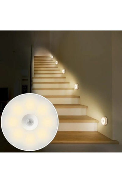 Fırsatkolik V-009 Hareket Sensörlü Usb Şarjlı Led Işık Lamba-oda, Mutfak, Sal...