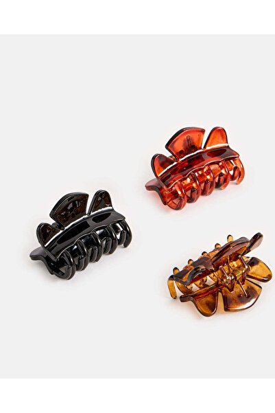 REDTAG Women Assorted Hair Claw Set (3 Piece)