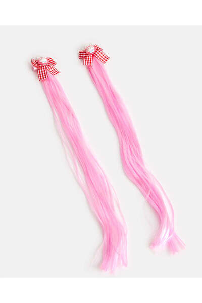 REDTAG Girls Pink Embellished Hair Clips Set (Pack of 2)
