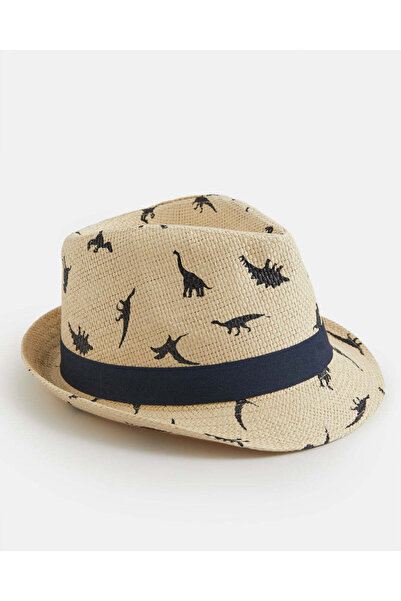 REDTAG Boys Beige Embellished Hat