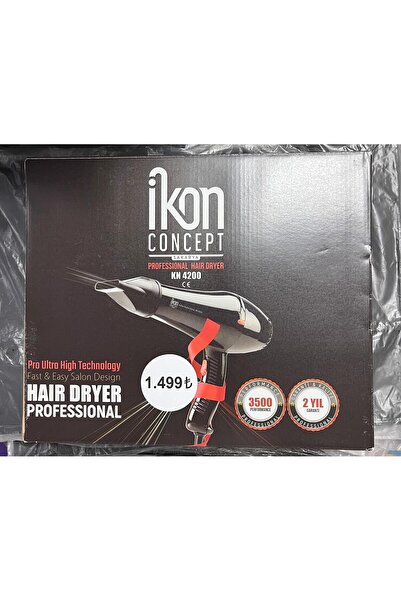 İkon Concept Professional Hair Dryer 2500W – 2-Level Temperature and Speed Ad...