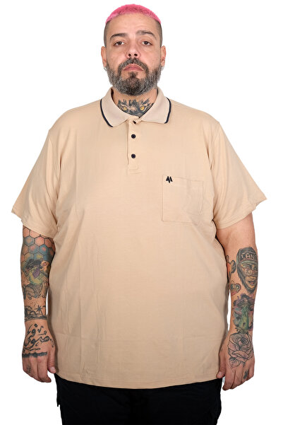 ModeXL Mode XL Large Size Men's Lycra Single Jersey Polo Neck T-Shirt with Po...