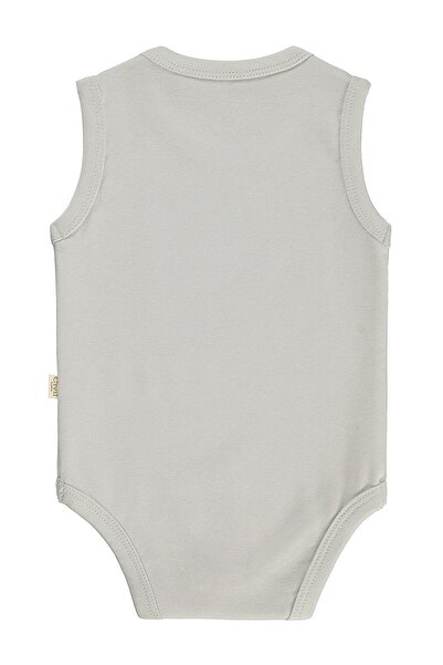 Civil Baby Solid Color 3-36 Months Snap-On Badi - Gray 3-6 Months